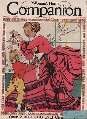 ORIG VINTAGE MAGAZINE COVER/ WOMANS HOME COMPANION DECEMBER 1929Barney (Illust.), Maginel Wright, Illust. by: Maginel Wright  Barney