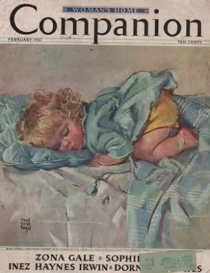 ORIG VINTAGE MAGAZINE COVER/ WOMAN'S HOME COMPANION - FEBRUARY 1937Fangel (Illust.), Maud Tousey, Illust. by: Maud Tousey  Fangel