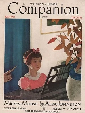 ORIG VINTAGE MAGAZINE COVER/ WOMAN'S HOME COMPANION - JULY 1934Hollingsworth (Illust.), Will, Illust. by: Will  Hollingsworth