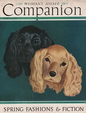 ORIG VINTAGE MAGAZINE COVER/ WOMAN'S HOME COMPANION - MARCH 1937Atherton (Illust.), John, Illust. by: John  Atherton