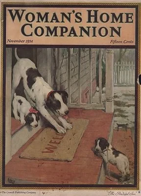 ORIG VINTAGE MAGAZINE COVER/ WOMAN'S HOME COMPANION - NOVEMBER 1924Davis (Illust.), Warren, Illust. by: Warren  Davis
