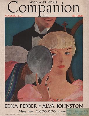 ORIG VINTAGE MAGAZINE COVER/ WOMAN'S HOME COMPANION - NOVEMBER 1934Hollingsworth (Illust.), Will, Illust. by: Will  Hollingsworth