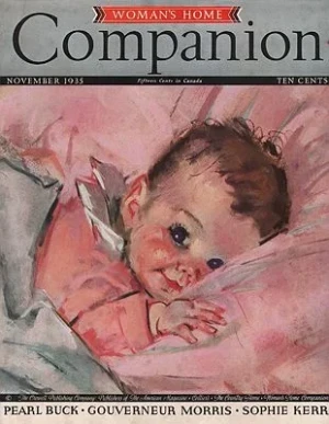 ORIG VINTAGE MAGAZINE COVER/ WOMAN'S HOME COMPANION - NOVEMBER 1935Fangel (Illust.), Maud Tousey, Illust. by: Maud Tousey  Fangel