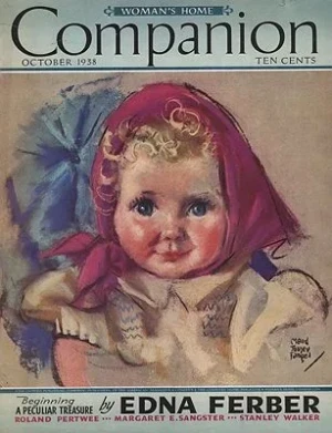 ORIG VINTAGE MAGAZINE COVER/ WOMAN'S HOME COMPANION - OCTOBER 1938Fangel (Illust.), Maud Tousey, Illust. by: Maud Tousey  Fangel