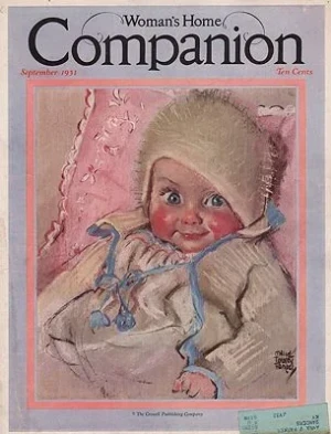 ORIG VINTAGE MAGAZINE COVER/ WOMAN'S HOME COMPANION - SEPTEMBER 1931Fangel (Illust.), Maud Tousey, Illust. by: Maud Tousey  Fangel