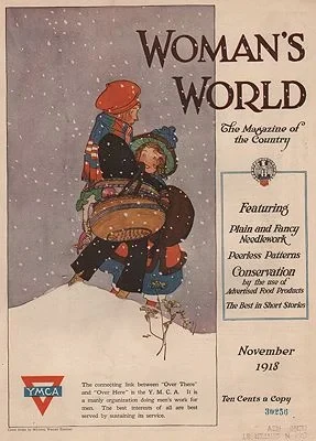 ORIG VINTAGE MAGAZINE COVER/ WOMAN'S WORLD - NOVEMBER 1918Enright (Illust.), Maginel Wright, Illust. by: Maginel Wright  Enright