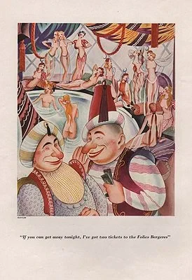ORIG VINTAGE MAGAZINE ILLUSTRATION/ ESQUIRE AUTUMN 1933Alajalov (Illust.), Constantin, Illust. by: Constantin  Alajalov