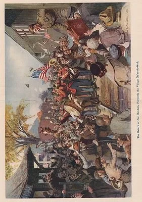 ORIG VINTAGE MAGAZINE ILLUSTRATION - THE RETURN OF JED HENDERSAnderson (Illust.), Victor C., Illust. by: Victor  Anderson