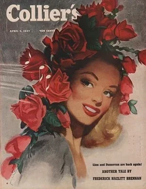 ORIG. VINTAGE MAGAZINE COVER/ COLLIER'S - APRIL 5 1947Whitcomb (Illust.), Jon, Illust. by: Jon  Whitcomb