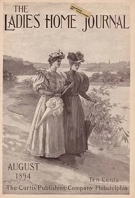 ORIG. VINTAGE MAGAZINE COVER - LADIES HOME JOURNAL - AUGUST 1894Stephens (Illust.), Alice Barber, Illust. by: Alice Barbara  Stephens