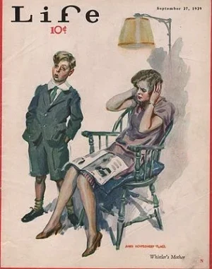 ORIG. VINTAGE MAGAZINE COVER/ LIFE - SEPTEMBER 27 1929Flagg (Illust.), James Montgomery, Illust. by: James Montgomery  Flagg