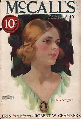 ORIG. VINTAGE MAGAZINE COVER - MCCALL'S - FEBRUARY 1922Chambers (Illust.), C.E., Illust. by: C.E.  Chambers