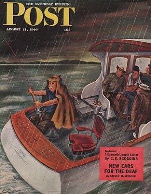 ORIG. VINTAGE MAGAZINE COVER - SATURDAY EVENING POST - AUGUST 31 1946Alajalov (Illust.), Constantin, Illust. by: Constantin  Alajalov