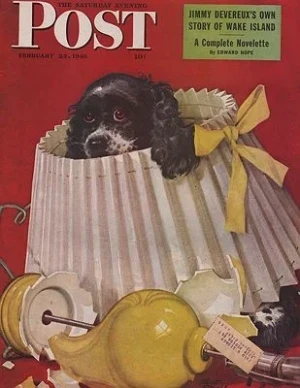 ORIG. VINTAGE MAGAZINE COVER - SATURDAY EVENING POST - FEBRUARY 23 1946Staehle (Illust.), Albert, Illust. by: Albert  Staehle