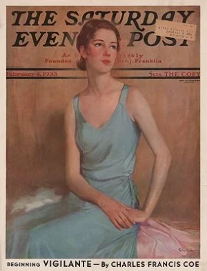 ORIG. VINTAGE MAGAZINE COVER - SATURDAY EVENING POST - FEBRUARY 4 1933Dennis (Illust.), Chas. W., Illust. by: Chas. W.  Dennis