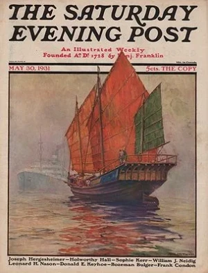 ORIG. VINTAGE MAGAZINE COVER/ SATURDAY EVENING POST - MAY 30 1931 Fischer (IIlust.), Anton Otto, Illust. by: Anton Otto Fischer