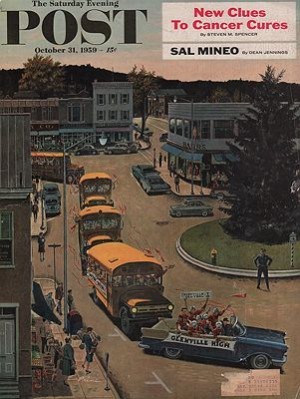 ORIG. VINTAGE MAGAZINE COVER/ SATURDAY EVENING POST - OCTOBER 31 1959Prins (Illust.), Ben, Illust. by: Ben  Prins
