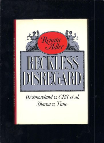 Reckless Disregard by: Adler, Renata