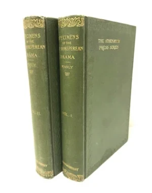 Specimens of the Pre-Shaksperean DramaManly, John Matthews