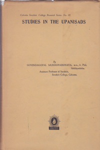 Studies in the Upanisads: Studies No. 3 by: Mukhopadhyaya, Govindagopal