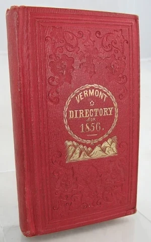 Vermont Directory and Commercial Almanac 1856, TheAtwater, W. W.