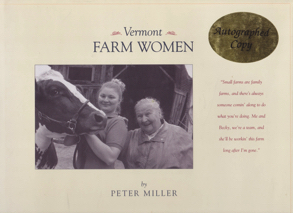 Vermont Farm Women [SIGNED COPY] by: Miller, Peter