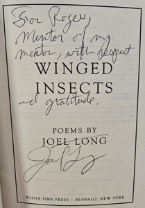 Winged Insects: Poems [INSCRIBED COPY] by: Long, Joel